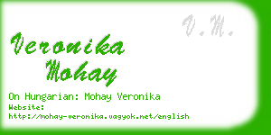 veronika mohay business card